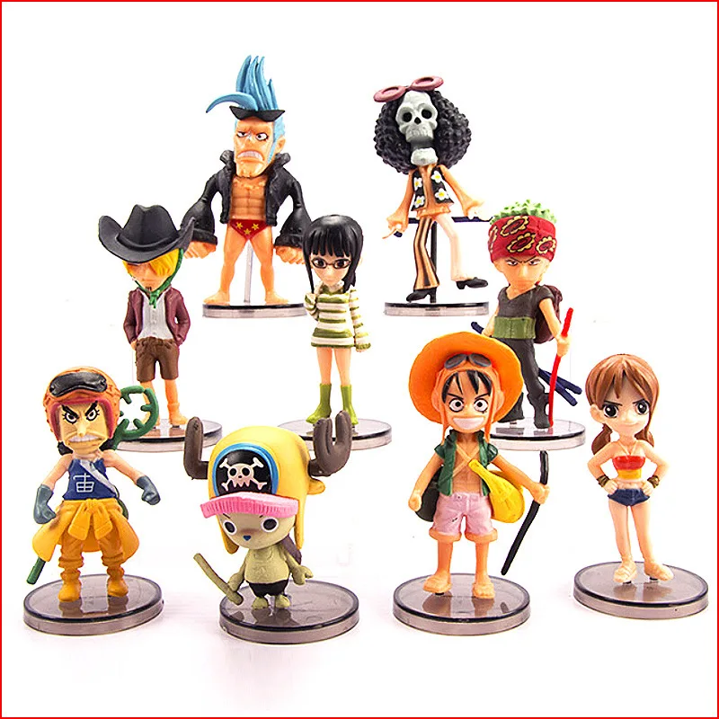 

One Piece Collectible Figurine Set: 64th Generation Voyage Series (9 Travel-Themed Characters including Luffy, Zoro & Chopper)