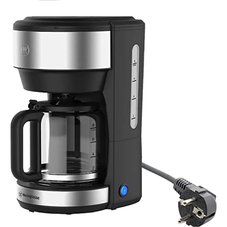 

220 volts Coffee Maker with Permanent Filter and Hot Plate - 6 to 10cup - Stainless Steel NOT FOR USE IN USA