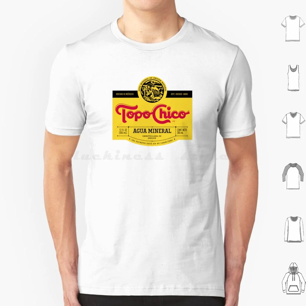 Camiseta Topo Chico Label 6xl, camiseta fresca de algodón, gorras Topo Chico, Topo Chico, agua mexicana, Mexixo, agua con gas, Topo