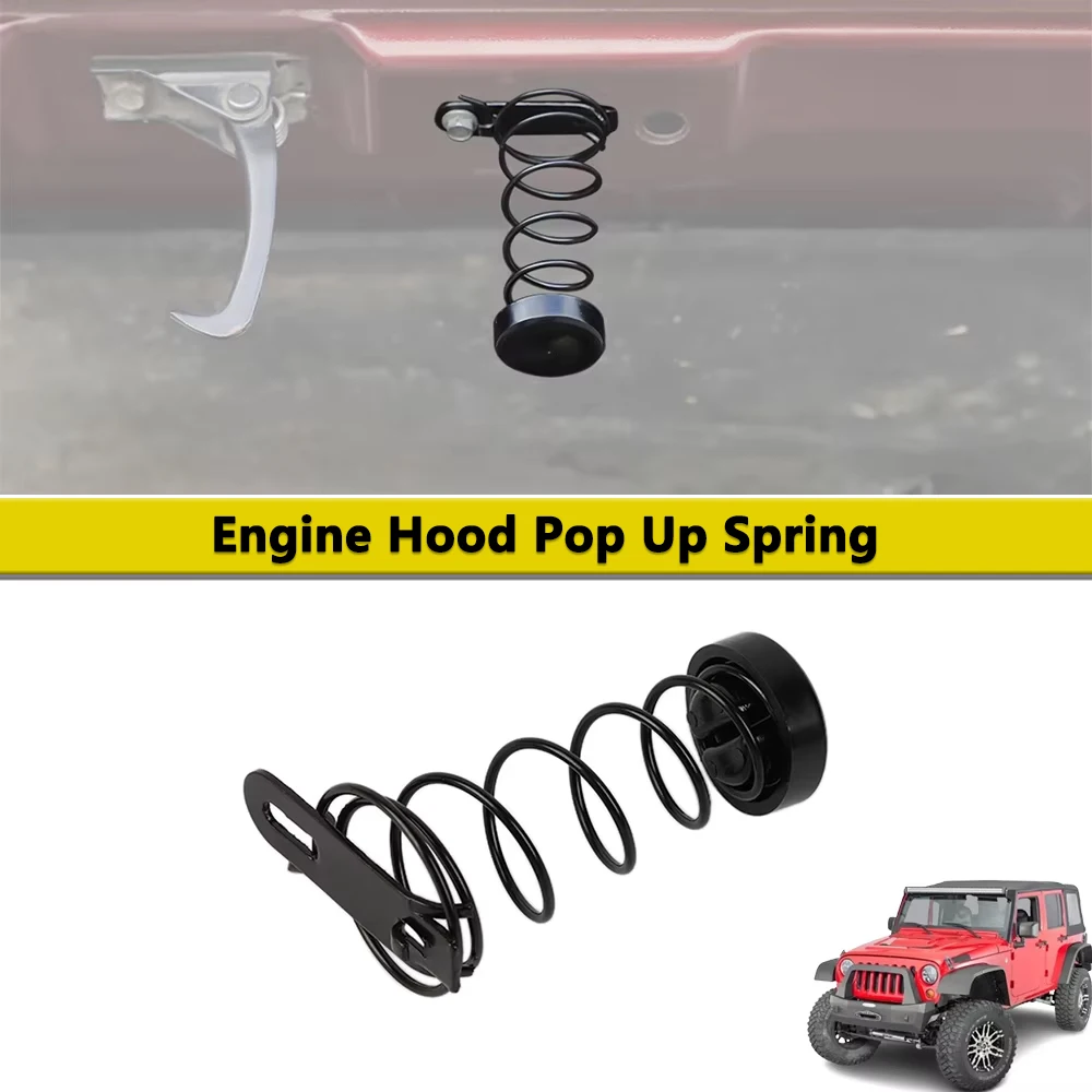 Engine Hood Catch Pop Up Spring Assembly Parts for Jeep Wrangler JK JKU 2007-2017 Car Accessories Replacement Part 55176732AD