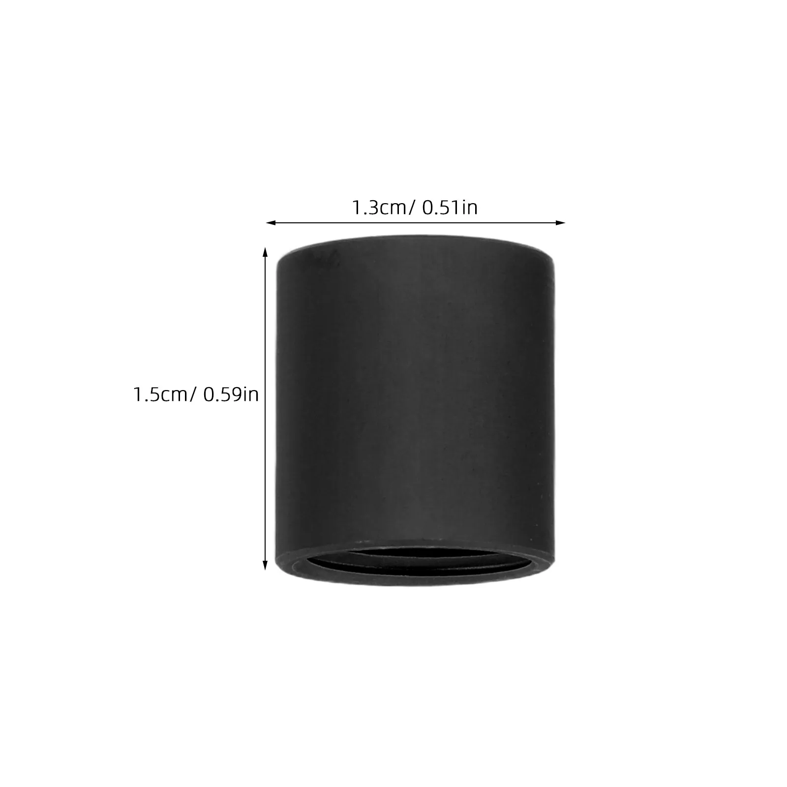 2Pcs Aluminum Tube Post Base Fitting Decorative Railing Floor Mount Cover with Metal Insert for Bar Support Round Pipe Railing