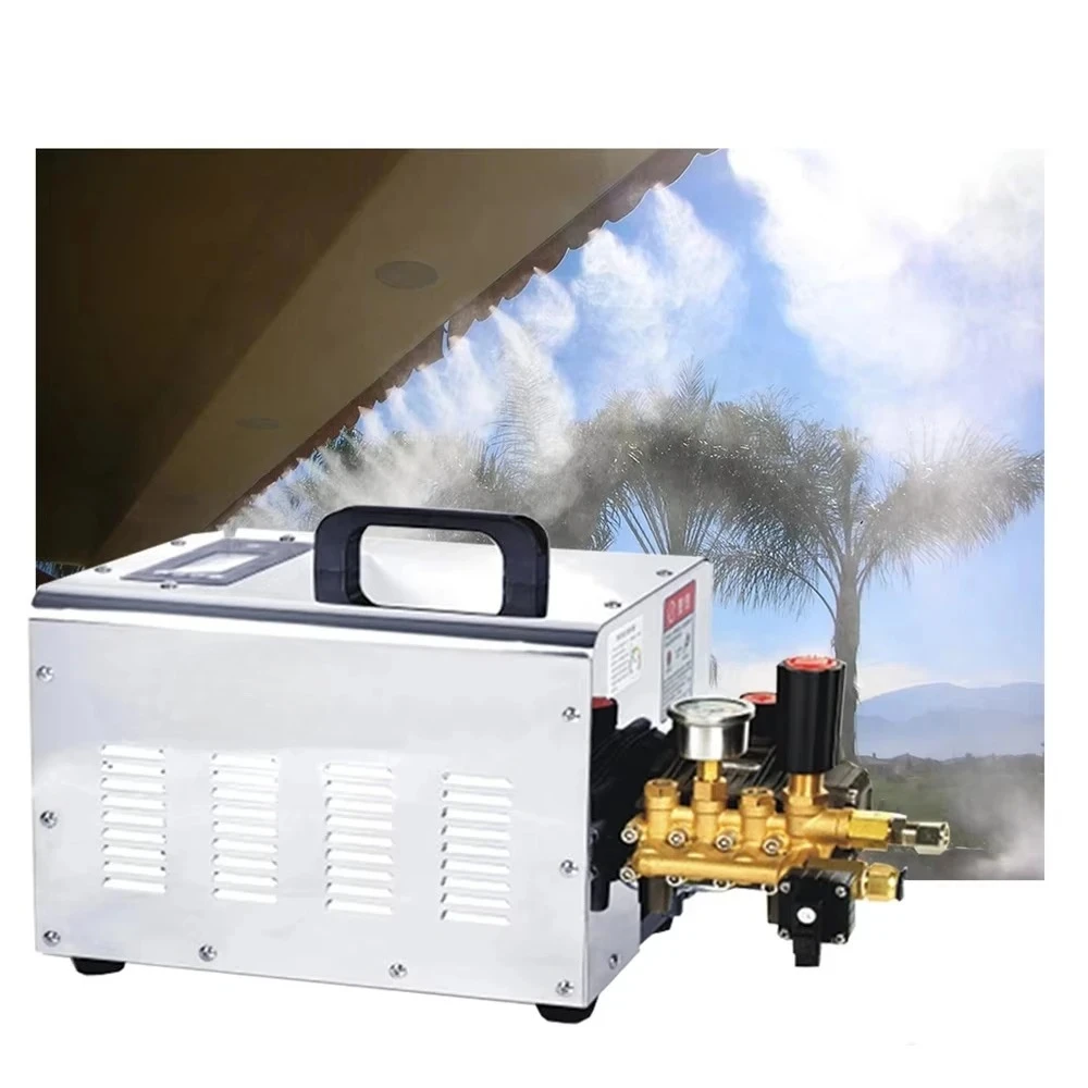 Garden Patios Outdoor Mist Mister Cooling System High Pressure Backyard Mosquito Misting System With Pump