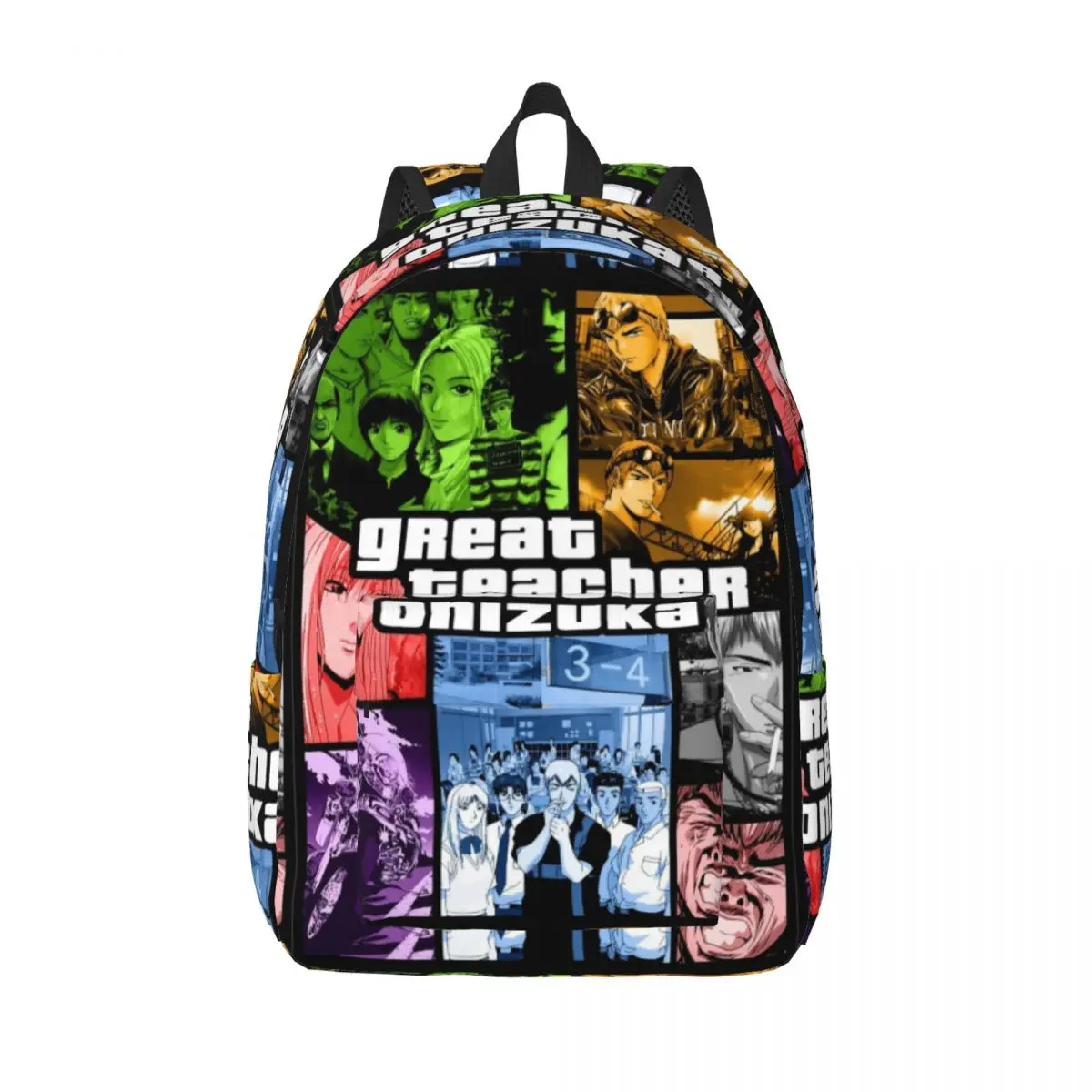 Great Teacher Onizuka Backpack Funny Anime Travel Backpacks Men Aesthetic School Bags Designer Soft Rucksack