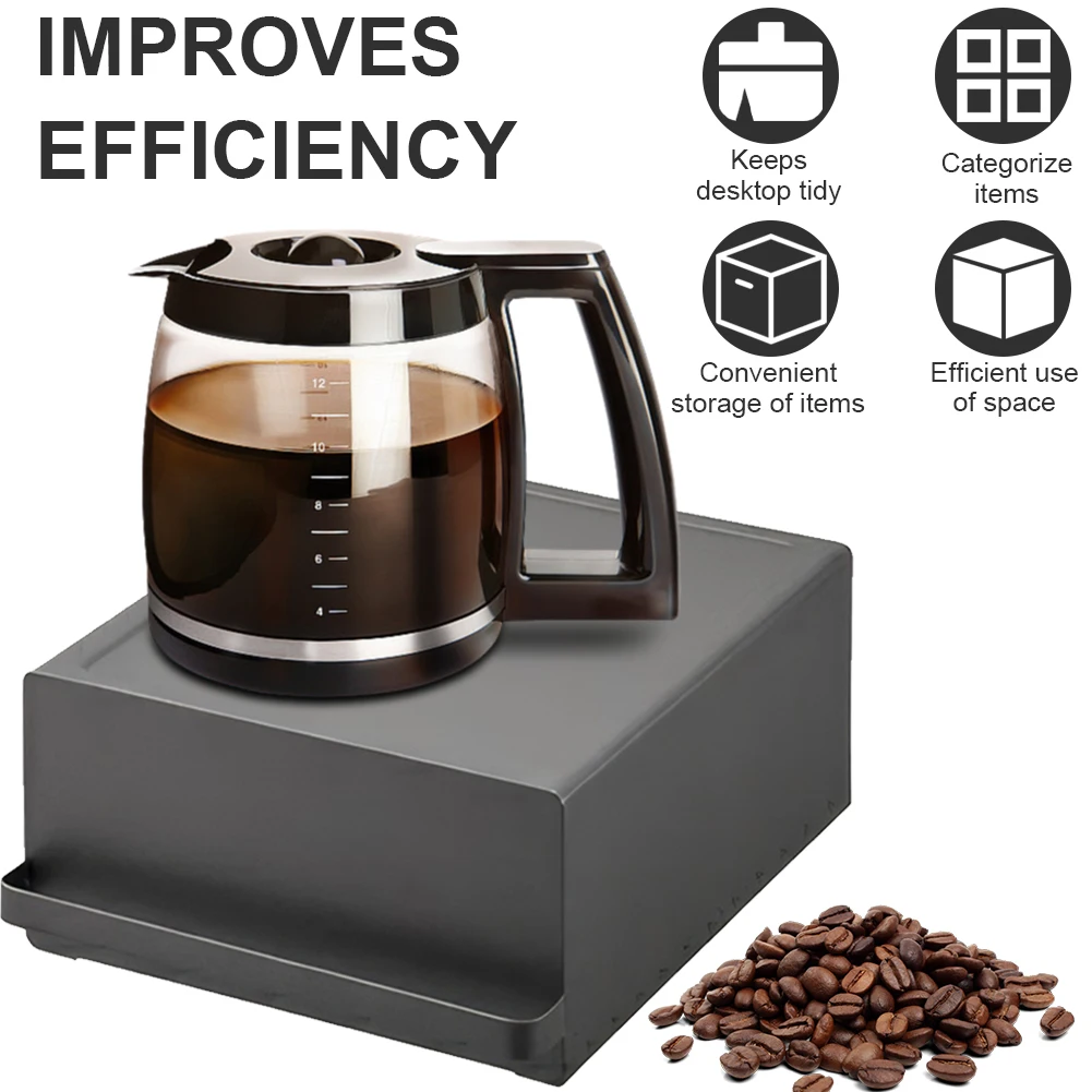 Coffee Pod Drawer for Counter Kcup Holder Coffee Maker Machine Stand Coffee Pod Storage Box Home Kitchen Counter Organizer