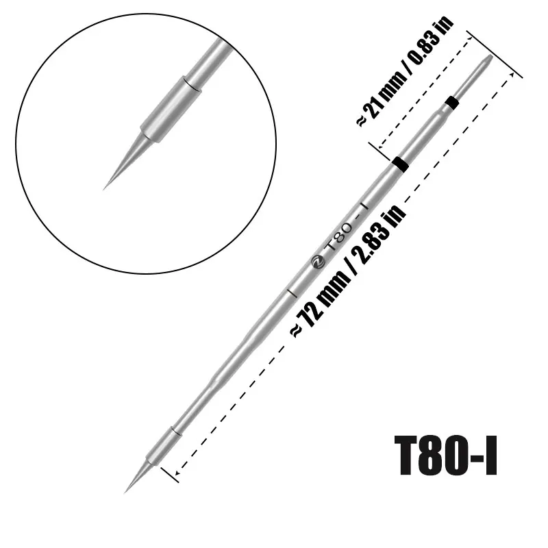 Imagem -02 - Alientek-estação de Ferro de Solda T80 T80p Ponta de Imprensa Original C210 C245 Pontas Ferramentas de Equipamentos de Solda Cautin Kits de Estampagem Hs02