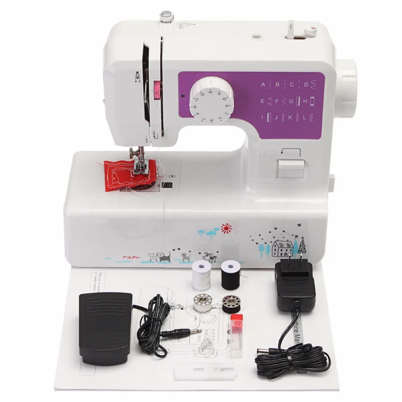 Electric Sewing Machine Threading Device Multi-function Desktop Presser Professional Household Heavy Duty  Kit Lock Side