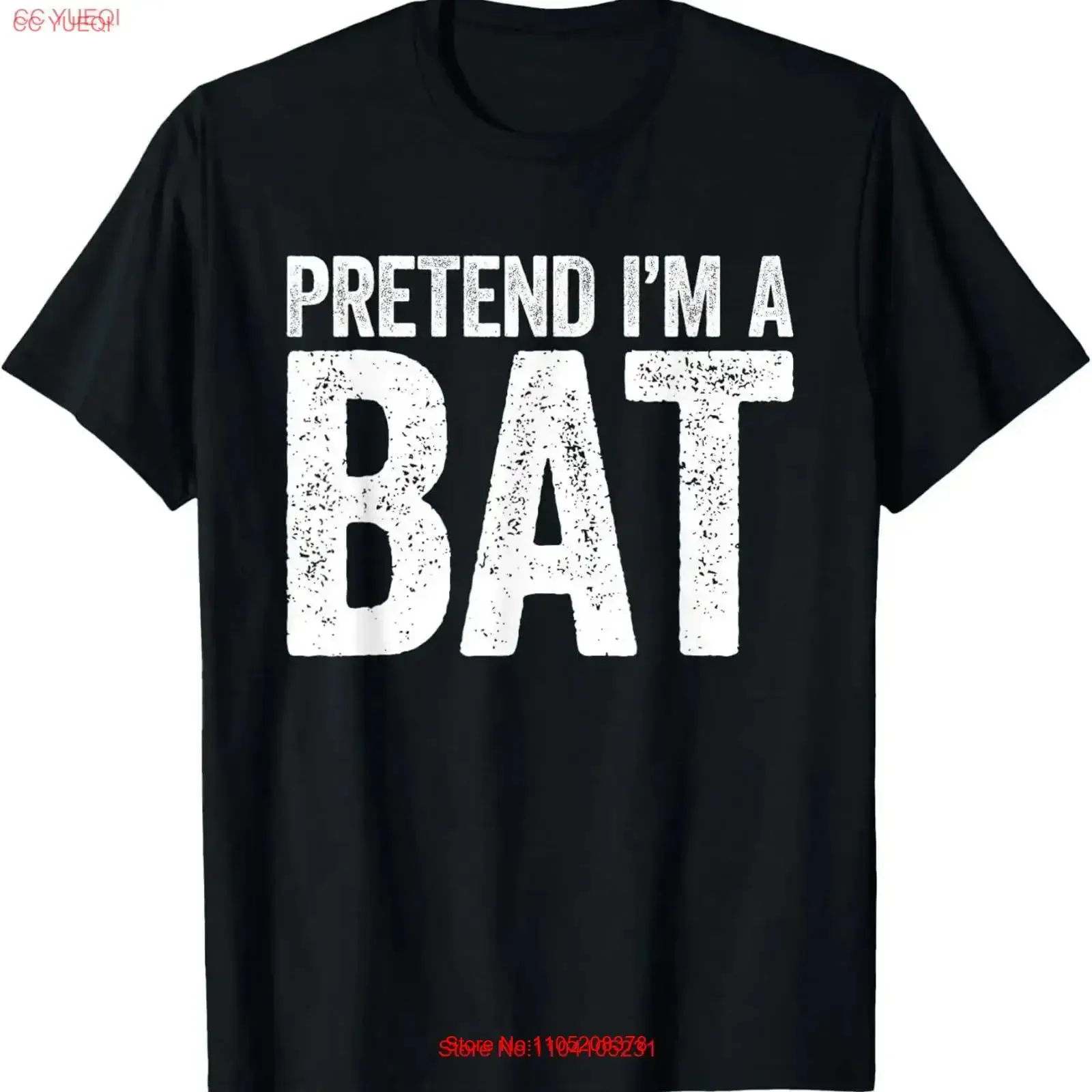 Pretend I'm A Bat T Shirt Matching Costume vintage Washed Stylish fashion Soft homme Unisex designer clothes Breathable Casual
