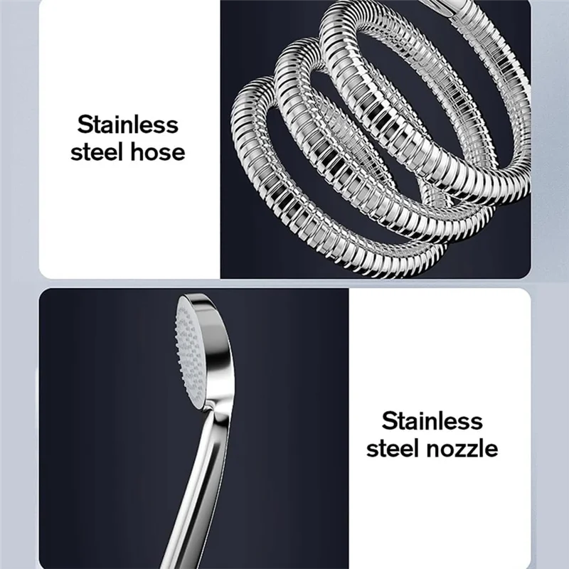 

【Rushed】Electric Shower Heads Thermostatic Shower Heads Set Temperature Adjustable Bathroom Waterproof Instant Water Heating EU