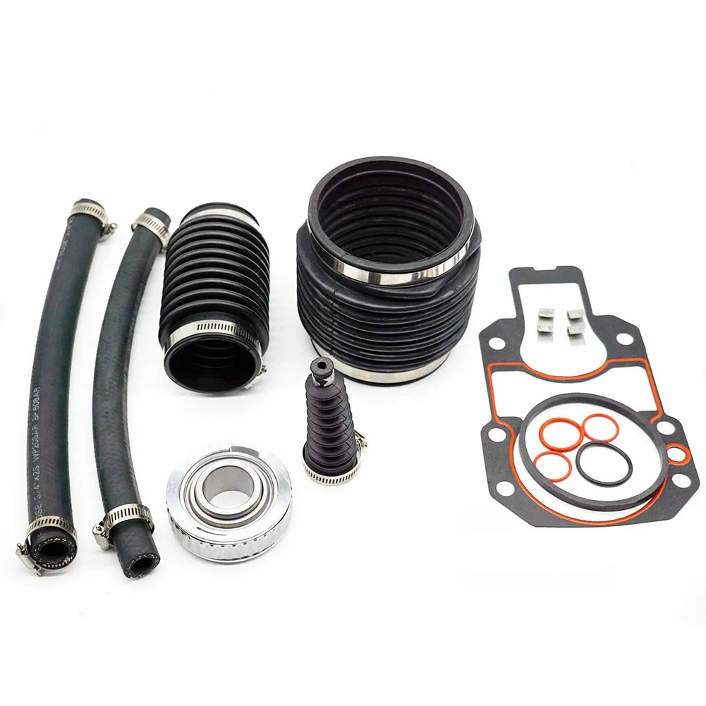 For MerCruiser For Alpha One Gen 1 Transom Bellows Kit with Exhaust Shift Bellows U Joint and Water Intake Hose Replacement
