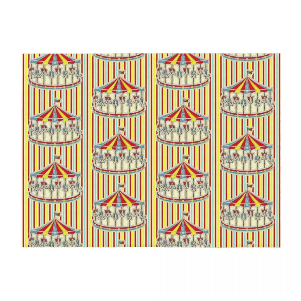 

CAROUSEL STRIPES Throw Blanket Thin Personalized Gift Weighted Extra Large Throw Blankets