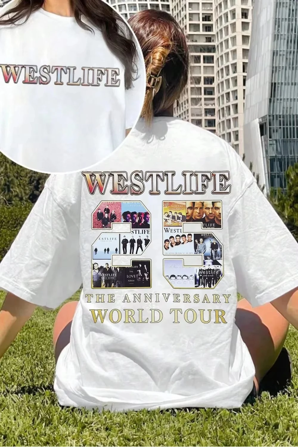Westlife 2026 The Classics Tour 25th Anniversary T-Shirt Fans Gift O-Neck Casual Loose Short Sleeve Outdoor Fashion Tops Unisex