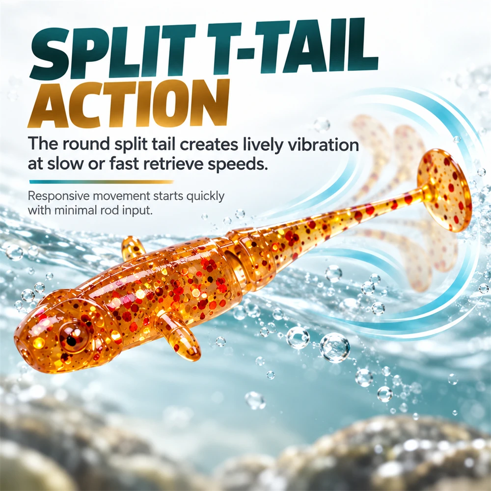 ZUKIBO 35mm マイクロパドルテール ソフトルアー - Fishing Lure Accessories のレビューと価格