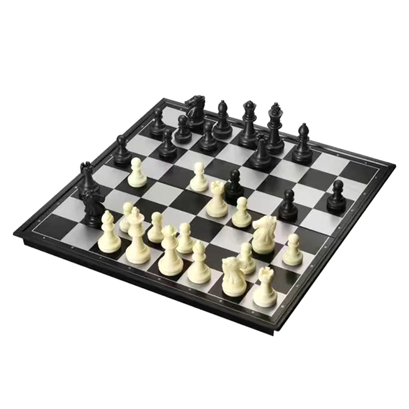 

32 средневековые шахматные фигуры/пластиковые утяжеленные шахматные игры с коробкой для хранения шахматной настольной игры, лучший подарок другу.