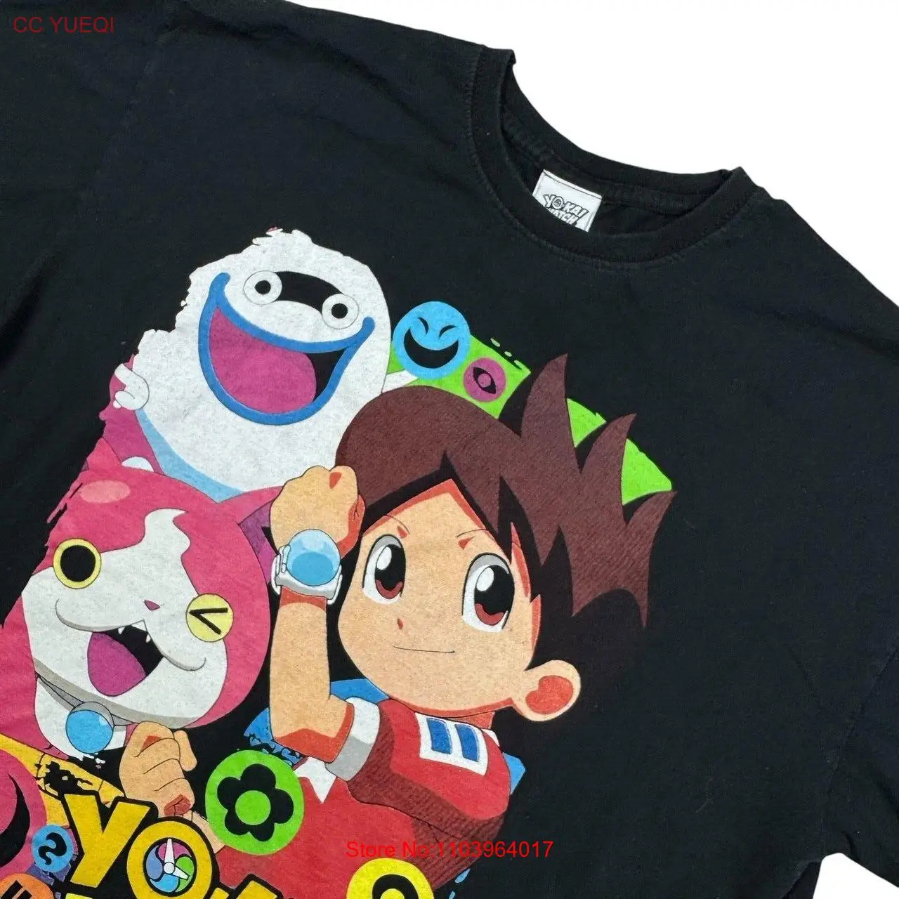 Yo-Kai YoKai Watch Character's Anime T-Shirt Black • 13-14 Years