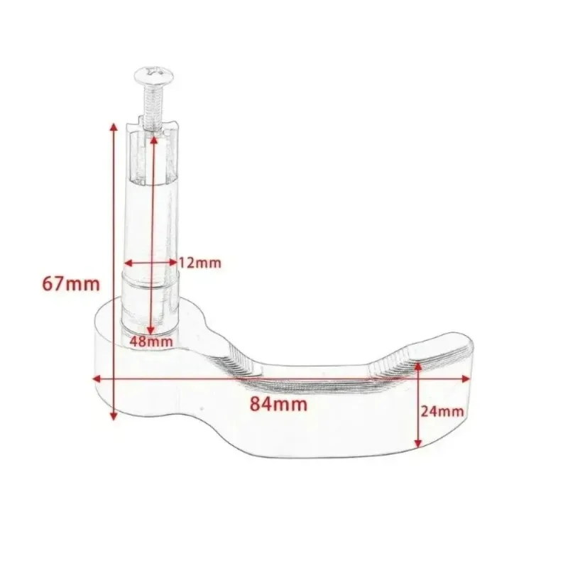 New 1pcs Billet Aluminum Thumb Throttle Cable Control Lever for Polaris Scrambler 400 500 850 1000, Scrambler XP 850 1000