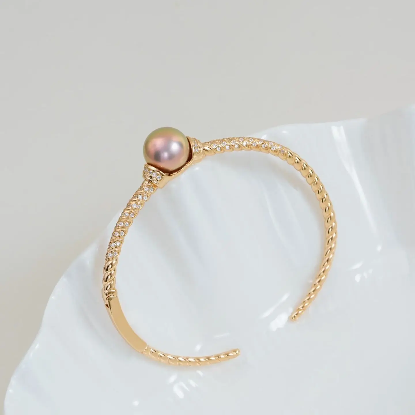 S925 Sterling Silver Bracelet Mountings ADJUSTABLE Bangle Findings Jewelry Parts Fittings Accessories for 11-12mm Pearls