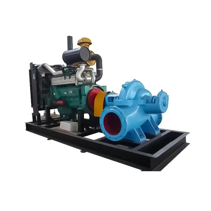 Large Horizontal Flow Pump  Centrifugal automatic Water Pump For Agricultural Irrigation Double Suction Split Case Pump