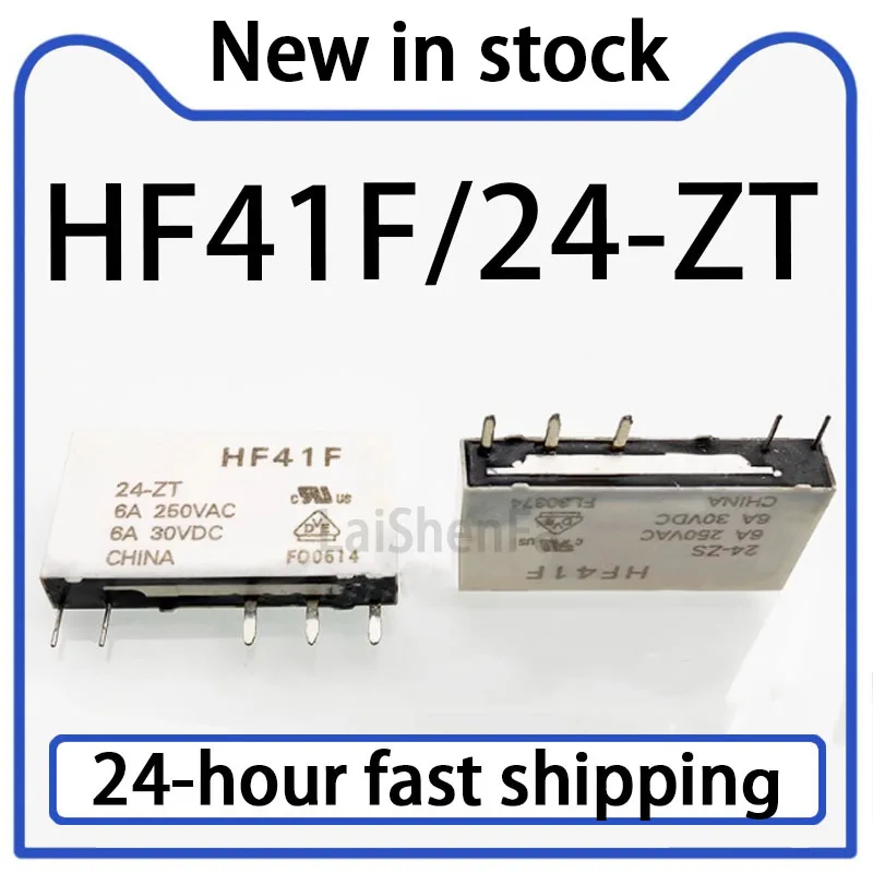 1PCS HF41F/24-ZT Relay 6A5 Pin Stock