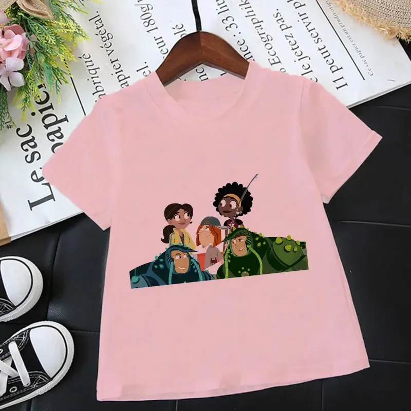 Fashion Tshirt Children Wild Kratts Animal Print T Shirt Kids Summer Tees Top Novelty Cartoon T-shirt Boys Girls Kawaii Unisex