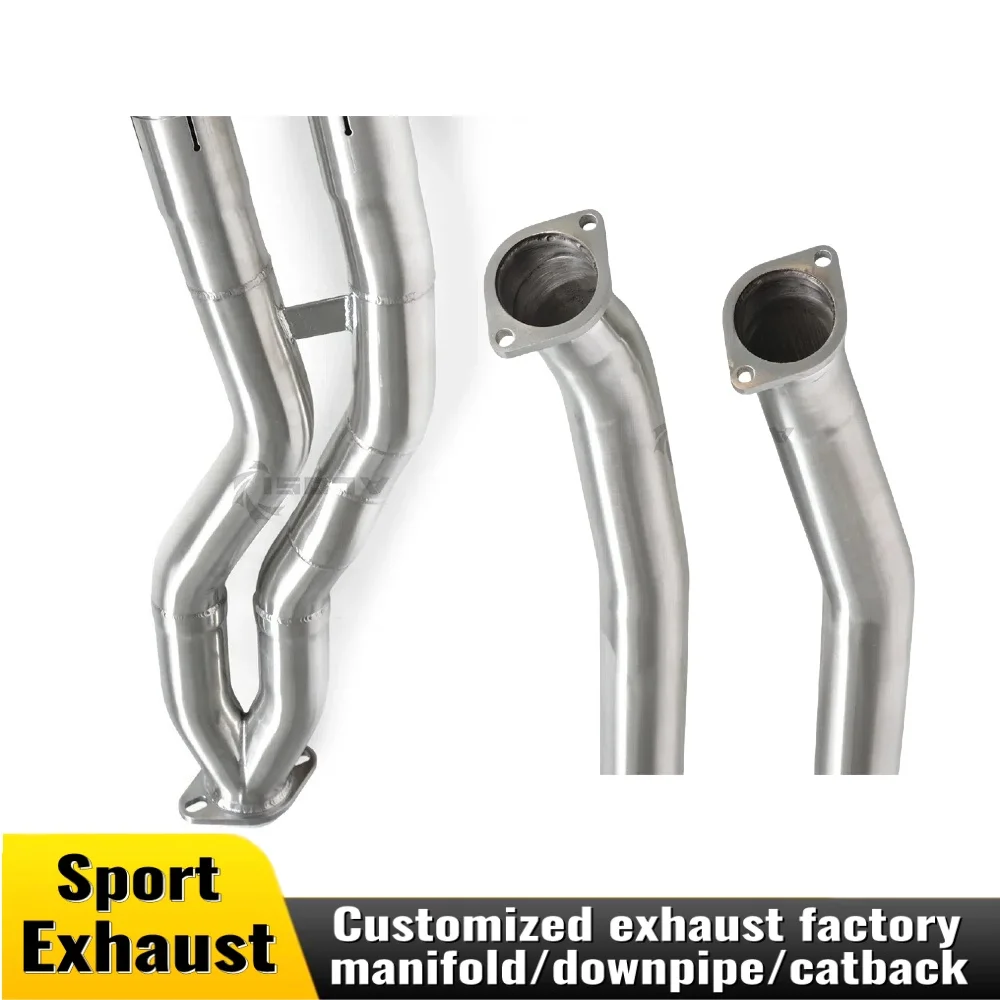 

For BMW 125i 128i E82 3.0T 2008-2012 stainless steel exhaust middle pipe sports car exhaust pipe fitting muffler retrofit