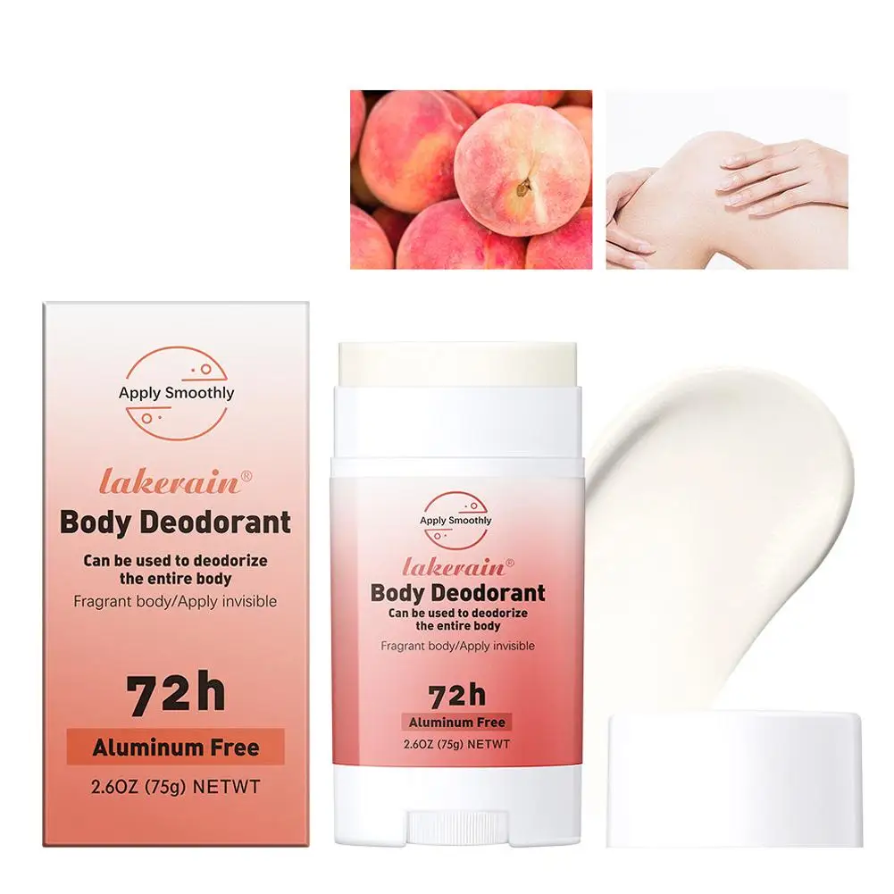 75g Body Odor Removal Cream Long Lasting Whole Body Deodorant Refreshing Aroma Cream Reduces Sweat Non Greasy for Body Care