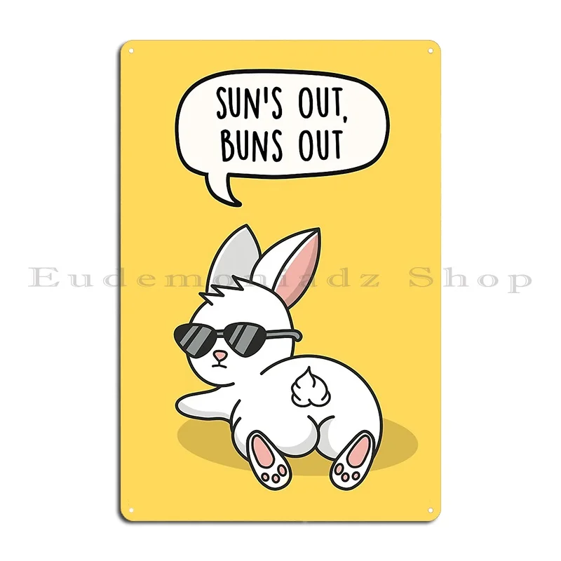 Sun S Out Buns Out Metal Sign Club Bar Wall Plaque PaintingCustomize Vintage Tin Sign Poster