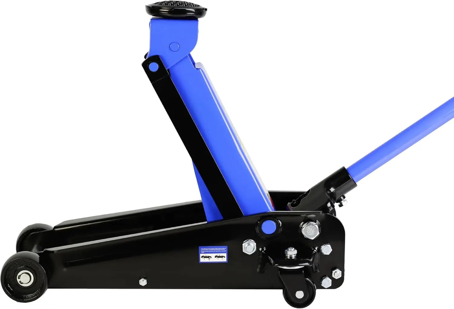 رافعة أرضية للسباق من الفولاذ منخفضة المستوى 3 طن/6000 رطل مع مضخة رفع سريعة للمكابس المزدوجة، هيدروليكية، نطاق الرفع 5.1 بوصة - 20 بوصة (أزرق) #6