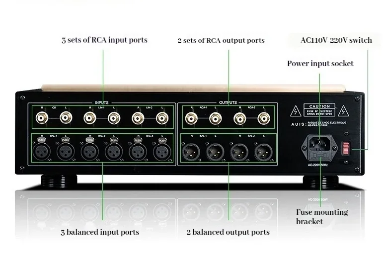 Nuovo Refere a Accuphase C-2860 Plus Preamplificatore completamente bilanciato Preamplificatore HiFi ad alta temperatura con telecomando in alluminio