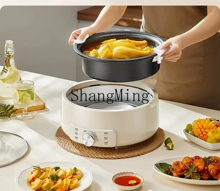 SM nuova pentola calda facile da usare per uso domestico multifunzionale frittura pentola elettrica integrata tipo diviso