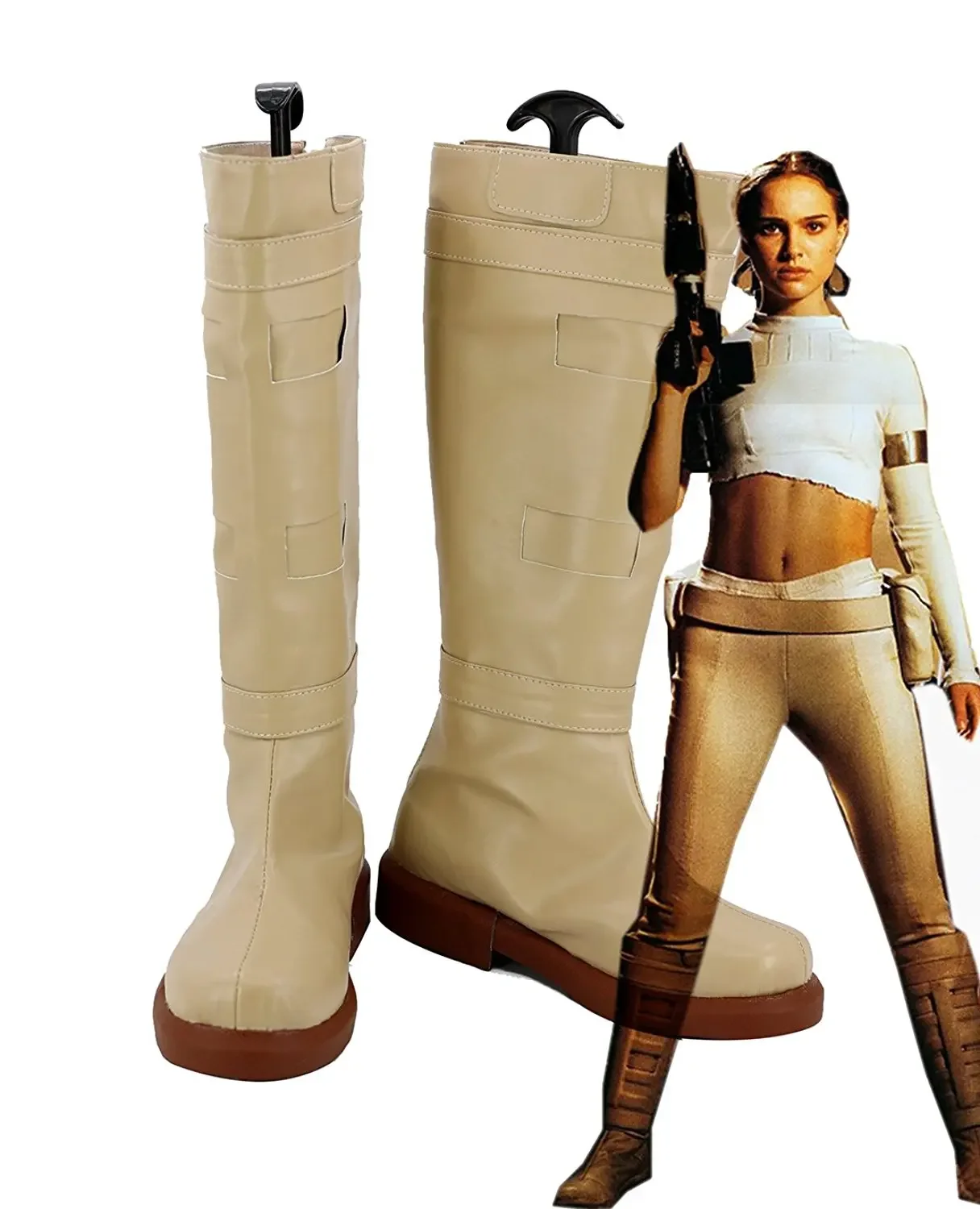 

Padme Naberrie AMIDALA Shoes Cosplay Boots Custom Made