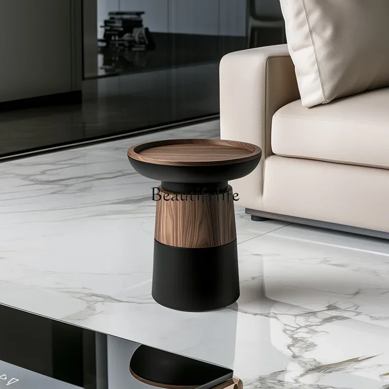 D06 حافة الخشب الصلب في العصور الوسطى عدد قليل من زاوية الأريكة الفاخرة الخفيفة والراقية وعدد قليل من الجوز