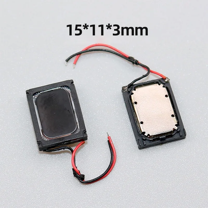 2 قطعة 15x11x3.5 مللي متر مستطيل MP3 المتكلم القصدير احباط مكبر الصوت متوافق مع سوني هواوي شاومي سامسونج للهاتف اللوحي