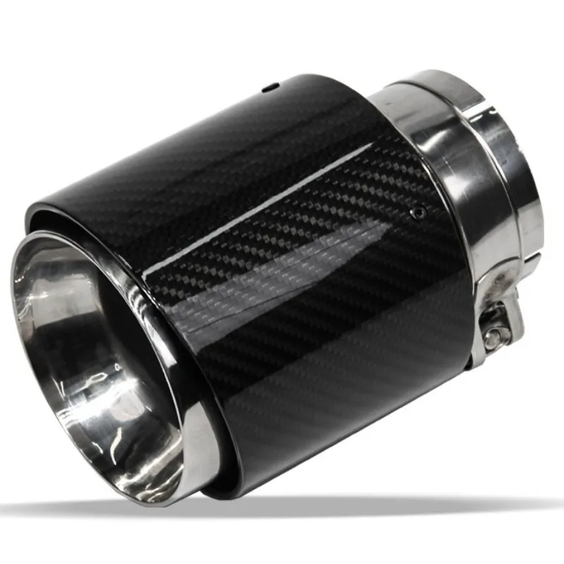 Single Outlet Stainless Steel Exhaust Tip Cover For Automobile Tail Pipe Auto Exterior Decoration Modification Fitting