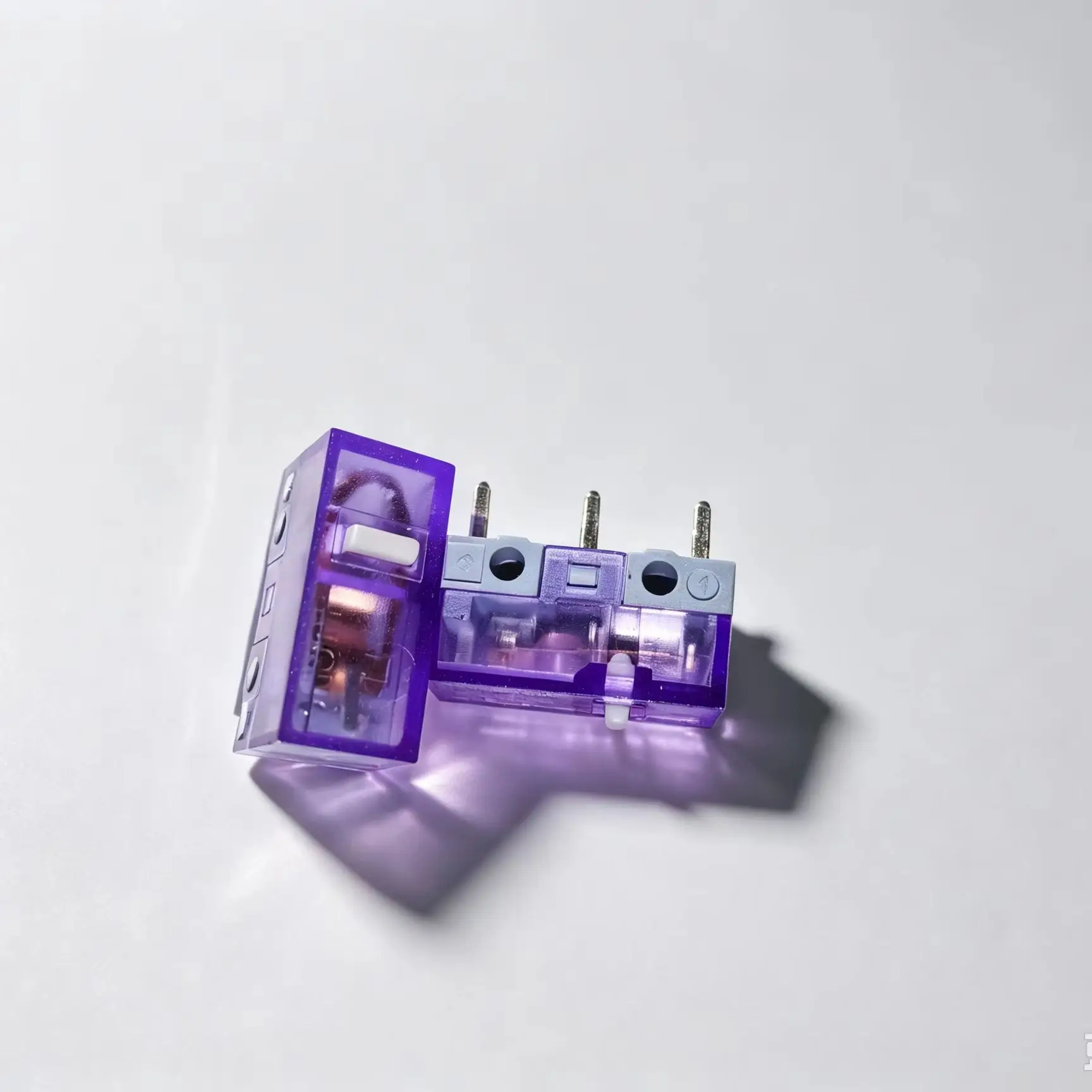 10PC-5pc  Shipping New Huano Blue Transparent Shell Pink Dot   80/90/100/120Million Microswitch Button