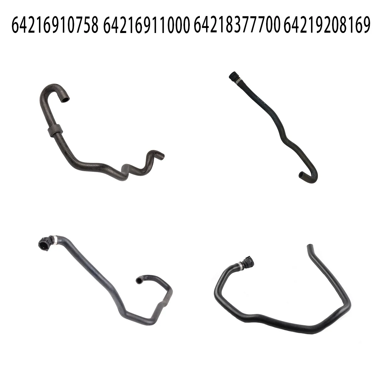 64216910758 Heater Hose Heat Exchanger Return Hose For BMW 5 Series E60 525i 530i 545i 550i 6 Series E63 E64 645Ci 650i N62