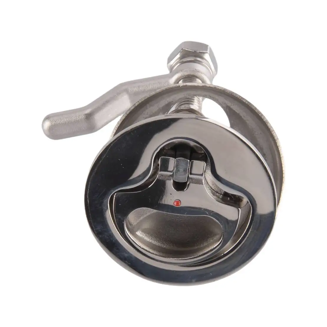 

Stainless Steel Marine Boat Hatch Deck Lock Latch With Turning Lift Ring Handlle Flush Mount Silver