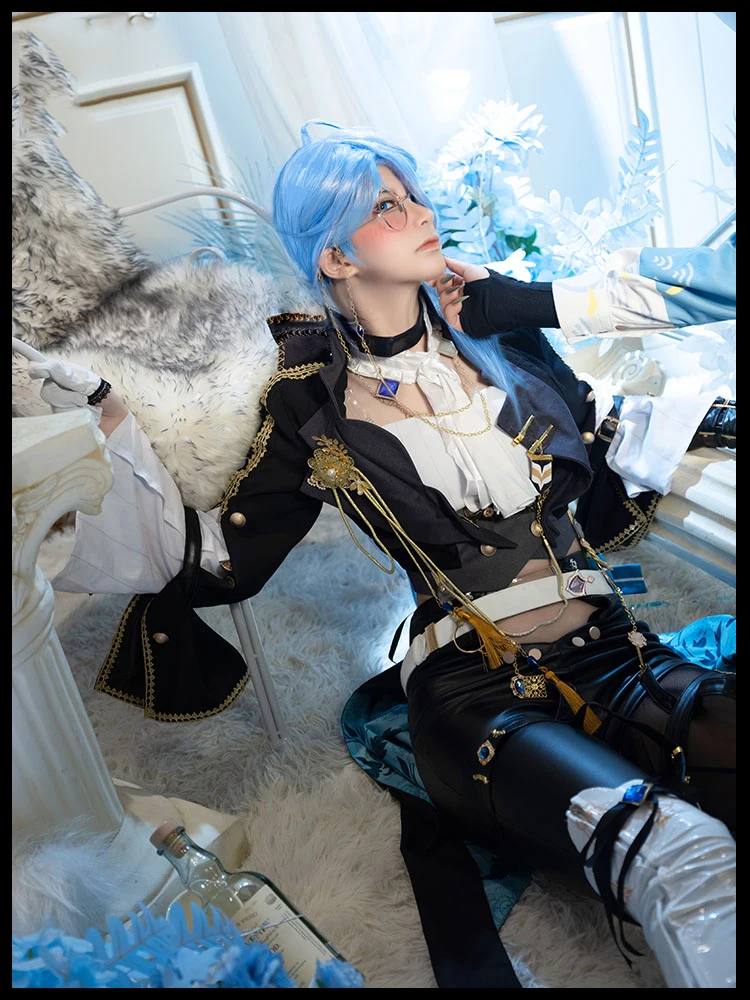 COS-HoHo Nu: بدلة لعبة مدرب كرنفال إدموند إيليت زي رائع وسيم زي تنكري لحفلات الهالوين