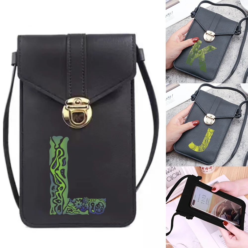 Shoulder Bags IPhone Touch Screen Phone Pocket Engrave Image Letter Print Wallet Purse Large Capacity Messenger Bag Fashion Tote
