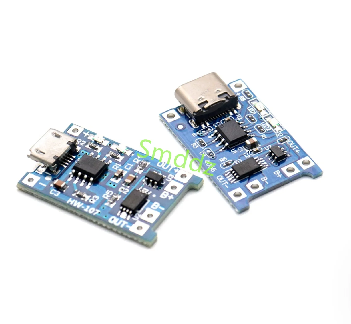 10 pieces, 1A lithium battery charging and protection integrated board, charging and protection 2-in-1 18650 lithium battery cha
