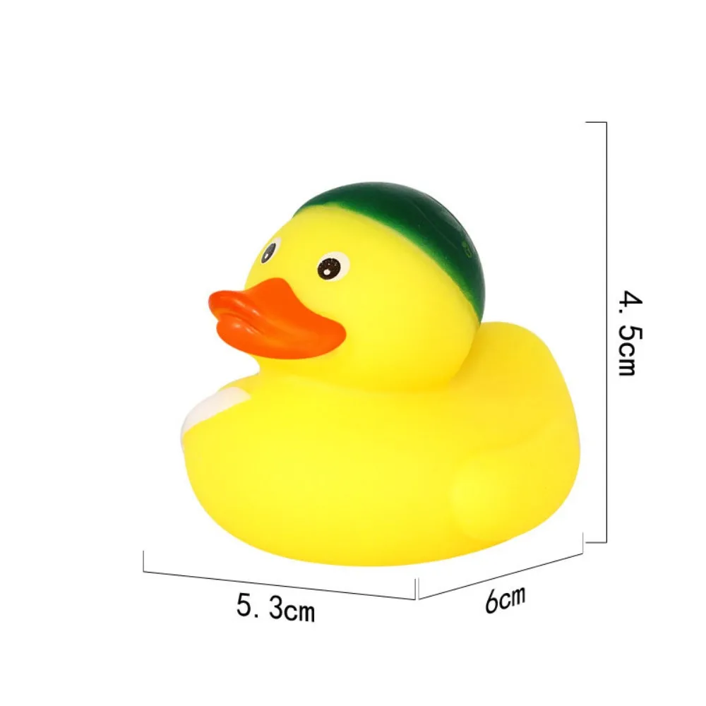 Hot Sale Little Yellow Duck Toddler Toys Rubber Squeeze Sound Water Toys Cute Funny Toys Kids