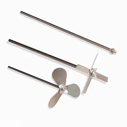 1 set Lab Stainless Steel Three/Four Blade Propelle with Agitating Stirring Rod Stirrer Paddle