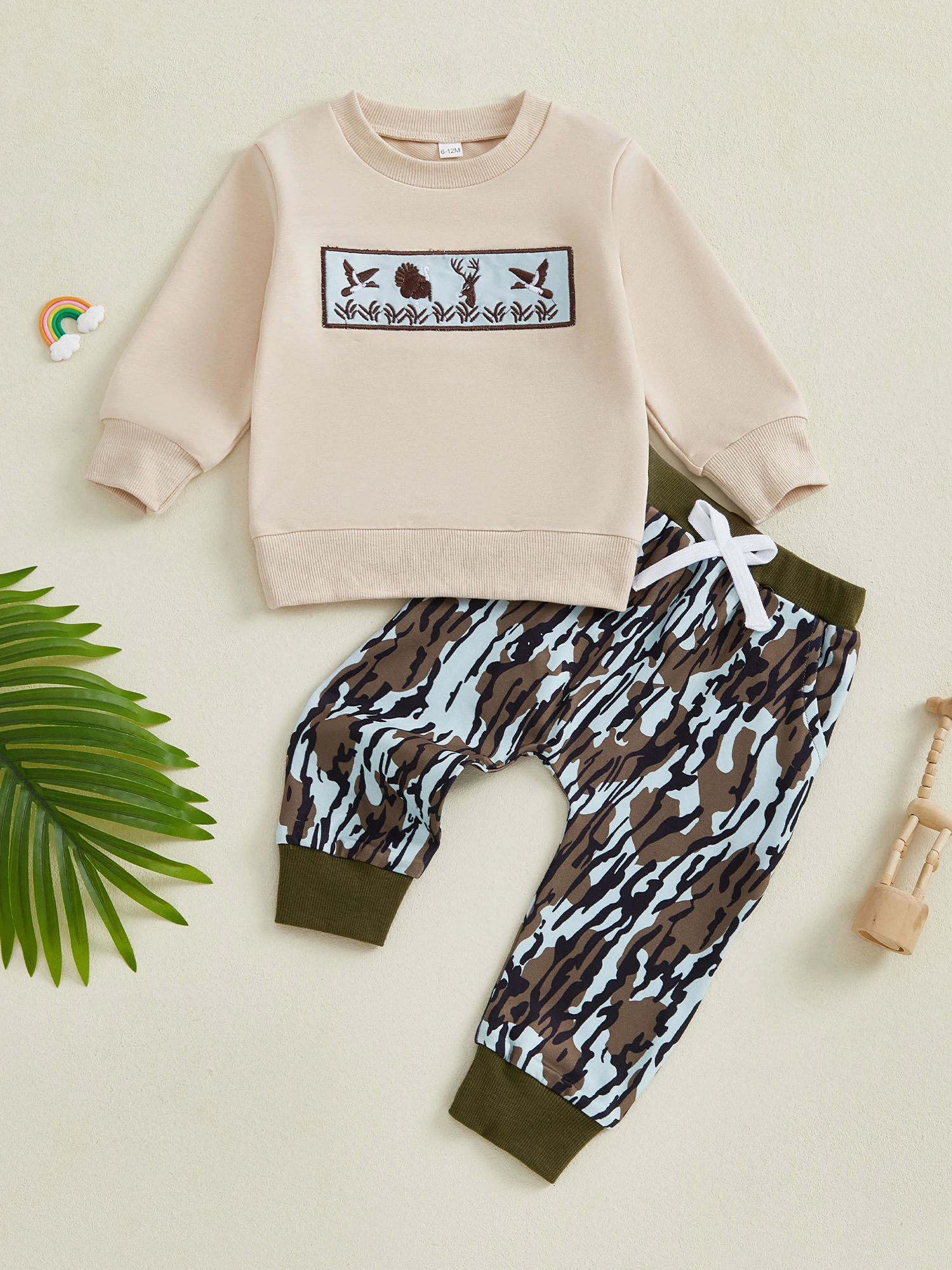 

Зимне-осенний наряд для маленьких девочек, толстовка с капюшоном и длинными рукавами с цветочным принтом, леггинсы с эластичной резинкой на талии, комплект из 2 предметов с бантом