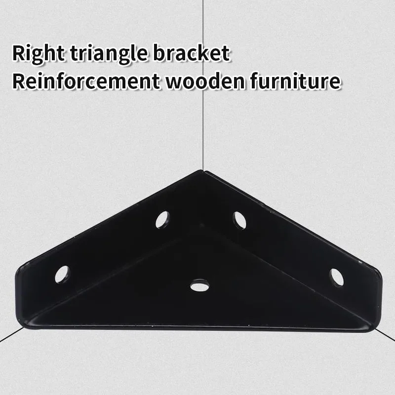 ซ่อมแซมขายึดโค้ดมุมสามเหลี่ยมฉากขวา 12 ชิ้น ใช้สำหรับรองรับและเสริมมุมตู้และเตียง
