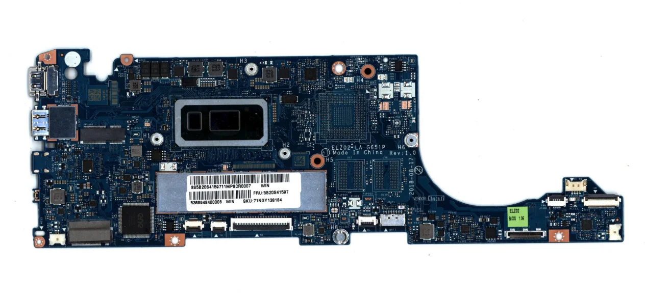 Imagem -03 - Placa-mãe Portátil para Lenovo Ideapad S53013iwl S530-13iml Elz02 La-g651p Cpu i3 i5 i7 8ª Geração Plus Ram 4g 8g 16g 100 Testado ok