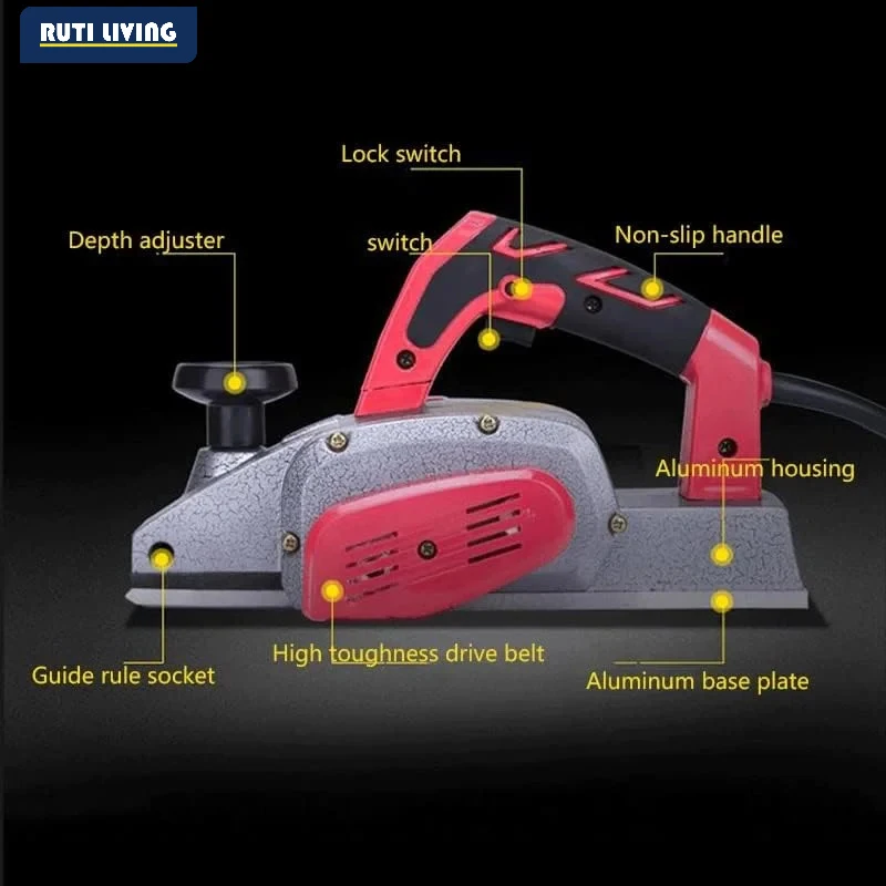 RUTI 220V Woodworking Electric Planer High Power Electric Router trimmer Wood Milling Engraving Slotting  Tools