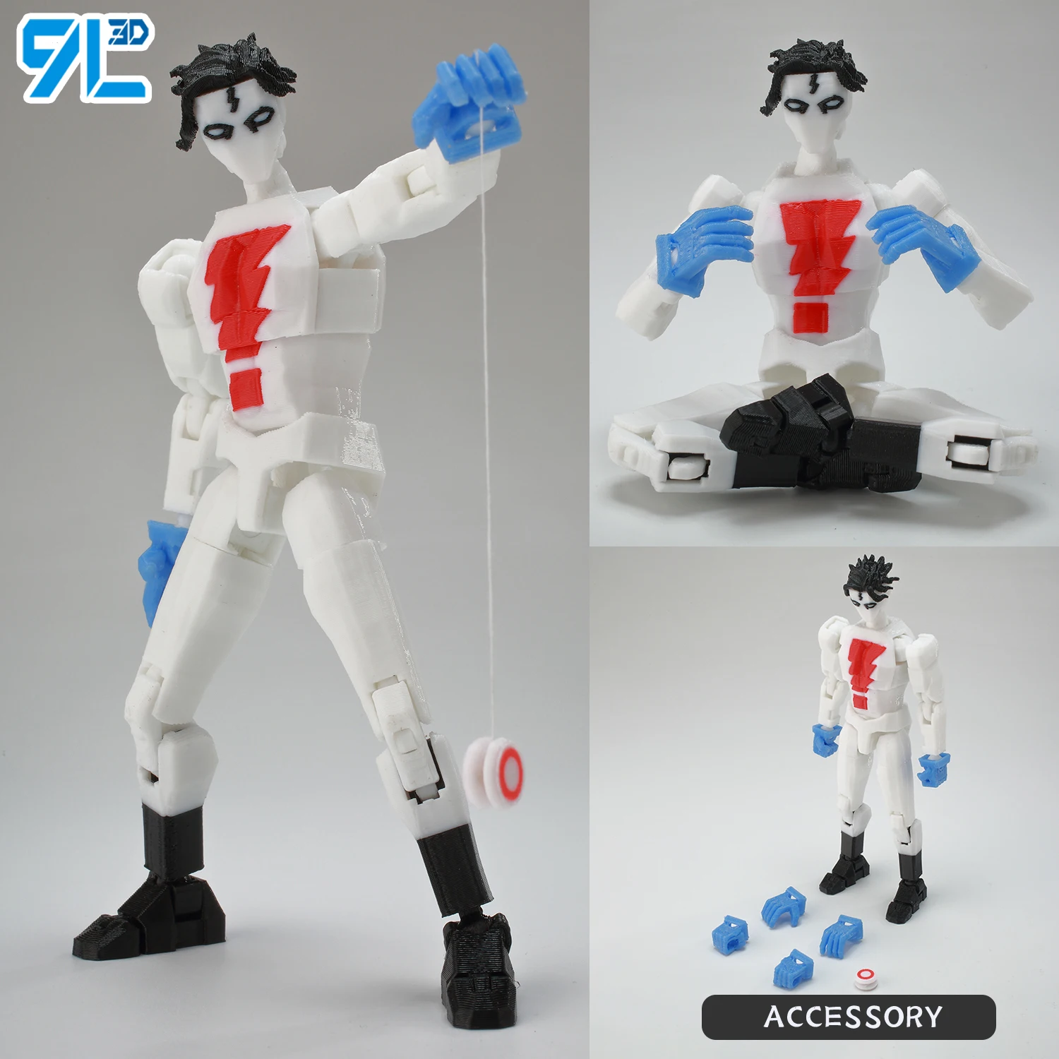 9L3D Printed NEWInvincibles Tech Jacker Titan13 Lucky13 Action