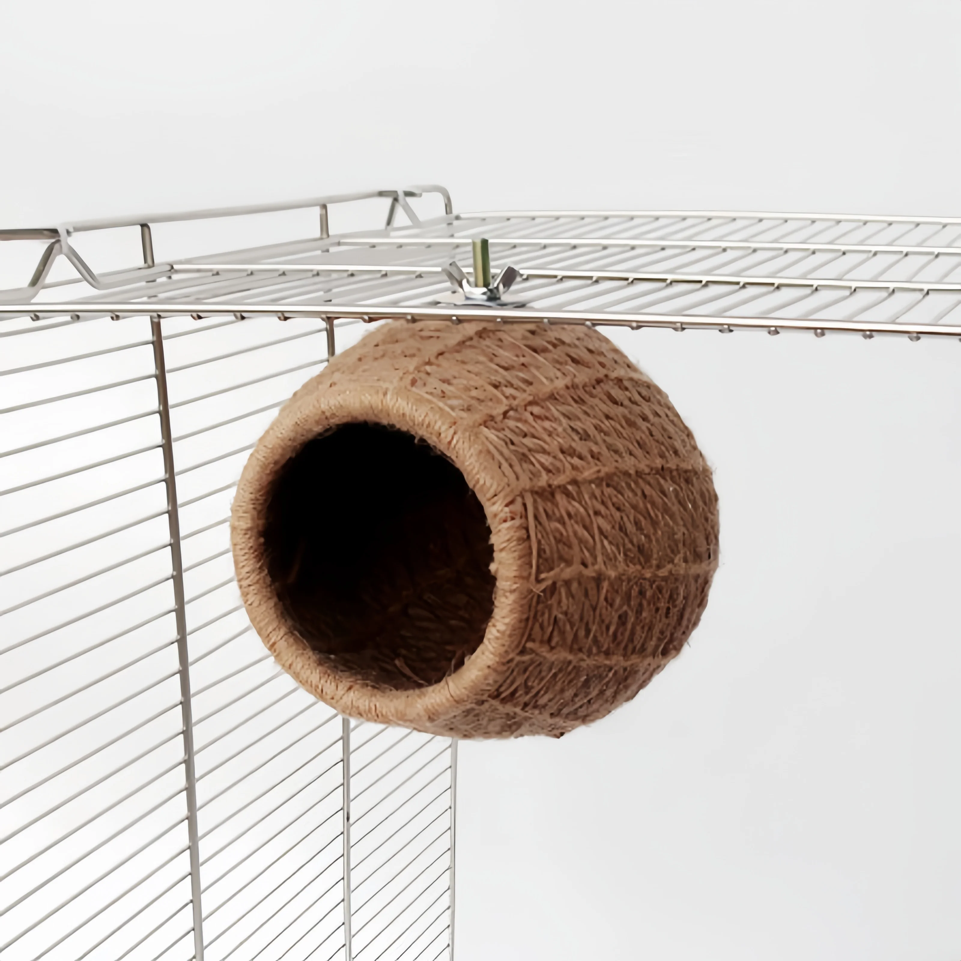 

Bird Supplies Hand-Woven Bird houese Hamster Squirrel Breeding Nest Warm Nest Cotton Rope Hemp Rope Nests