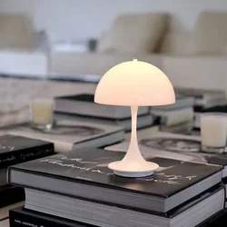 Carregamento USB LED Night Light, Abajur Table Desk Lamp, Proteção para os olhos do toque, Quarto