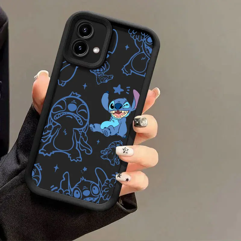 Stitch and Angel Cartoon Phone Case for Motorola Moto G06 G56 G86 G96 G100 Edge 60 70 Fusion 50 Pro 40 Neo G85 G84 G75 G53 Cover view 3