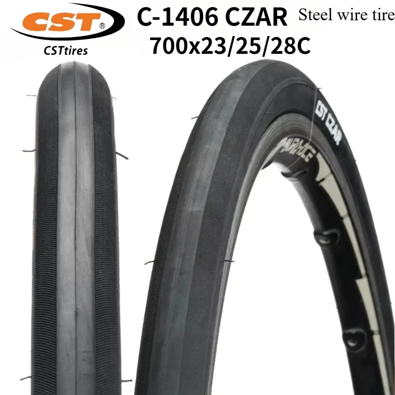 700C 622 CST C1406 CZAR ROAD BICYCLE TIRE 23C 25C 28C BIKE TYRE STEEL WIRE TIRE